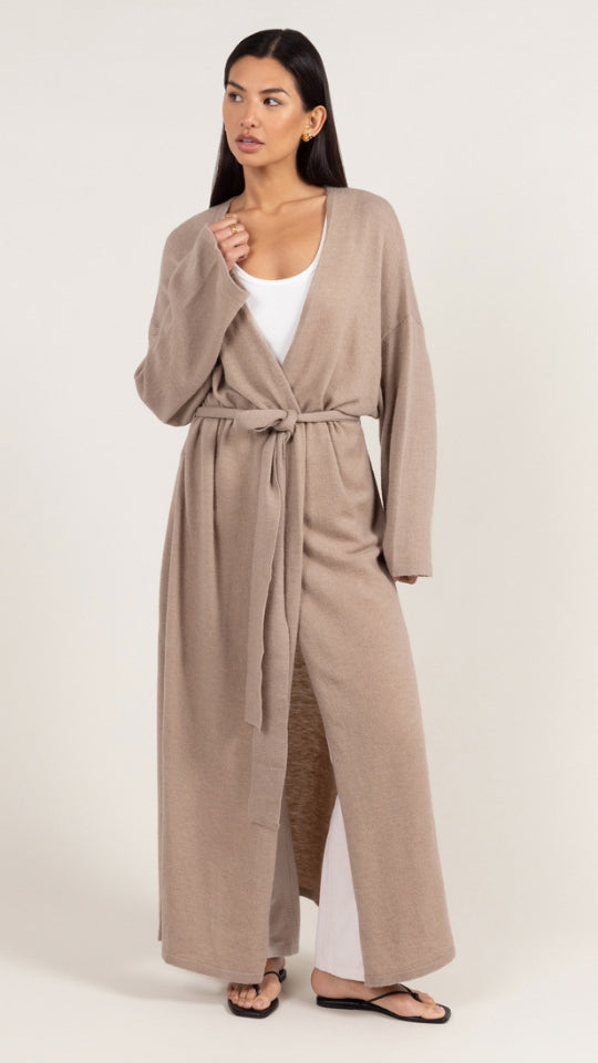 Sierra Long Cardigan - Dove Grey