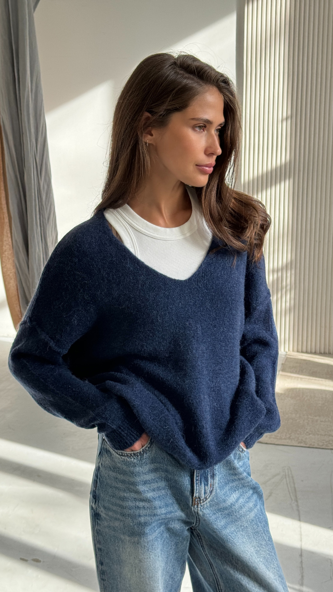 Hailey Sweater - Navy