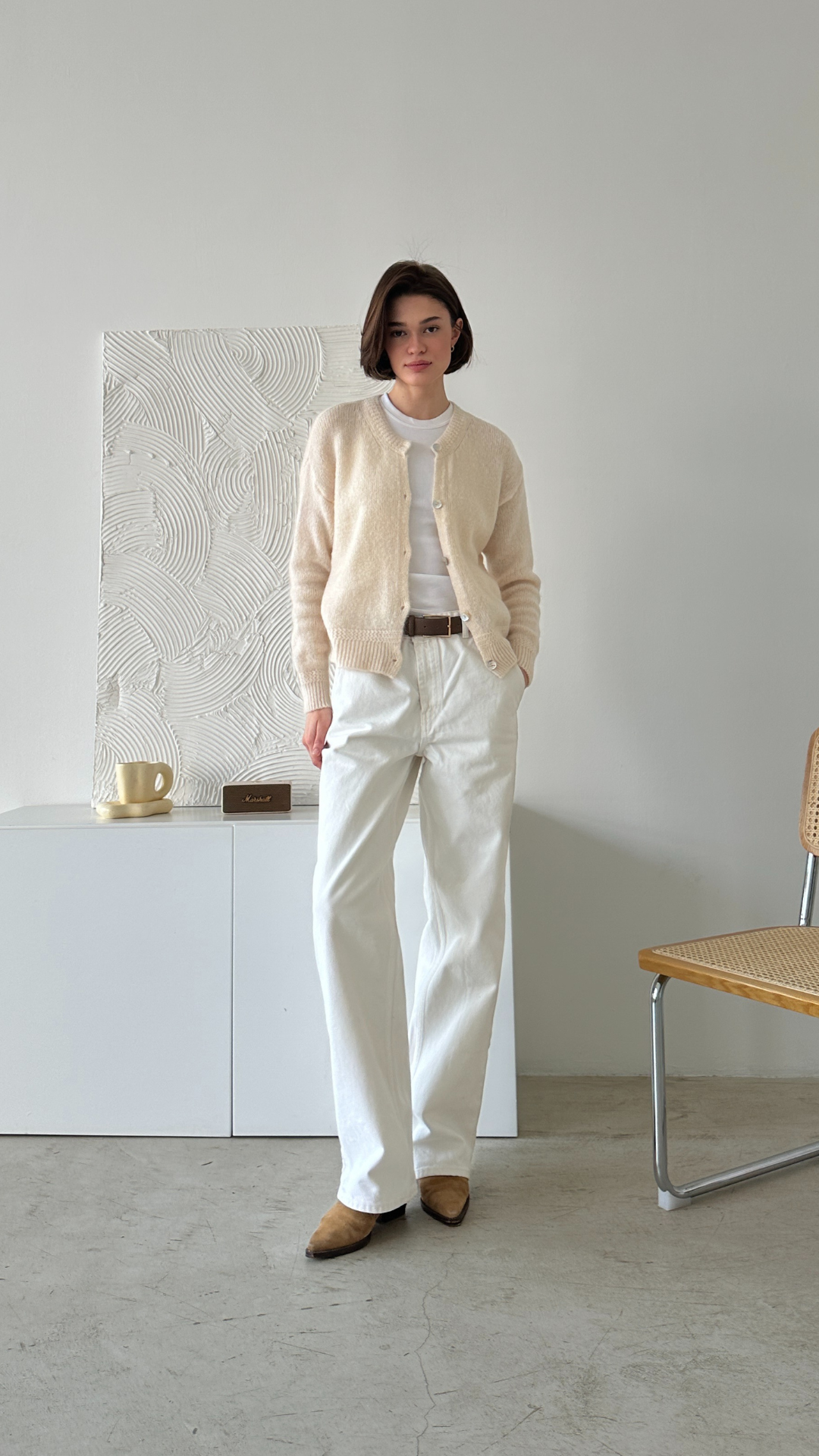 Reyna Cardigan - Ivory