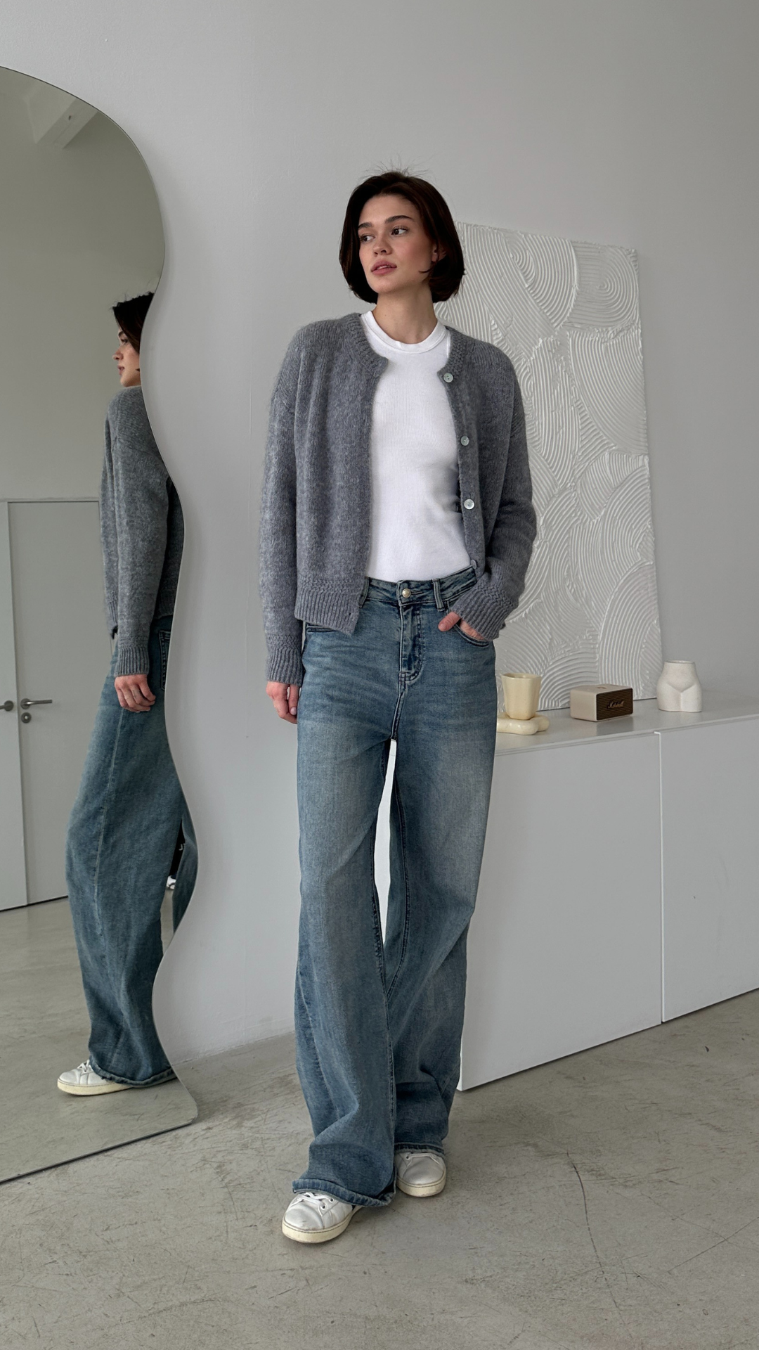 Reyna Cardigan - Dark Grey