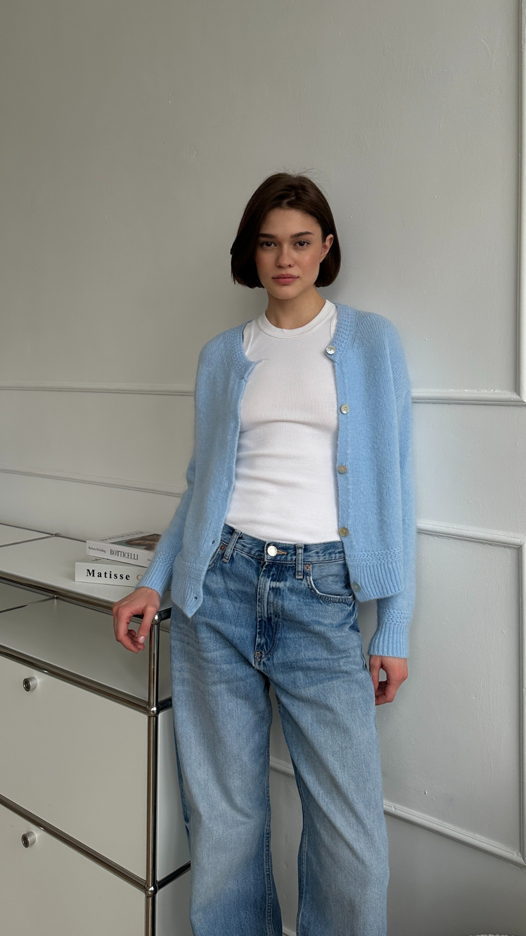 Reyna Cardigan - Sky Blue