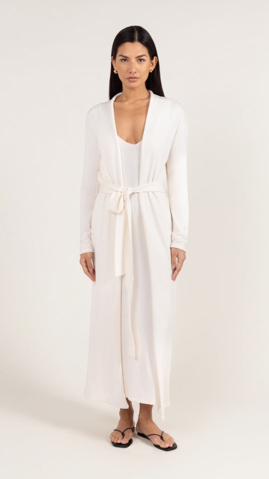 Sofia Knitted Slip Dress - Ivory