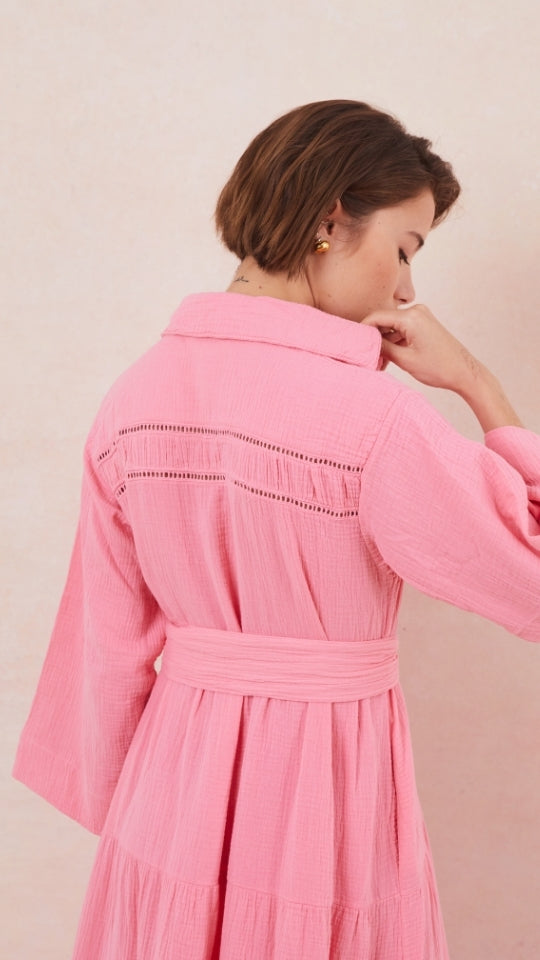Marika Shirt Dress - Petunia