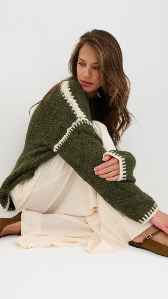 Cleo Jumper - Khaki