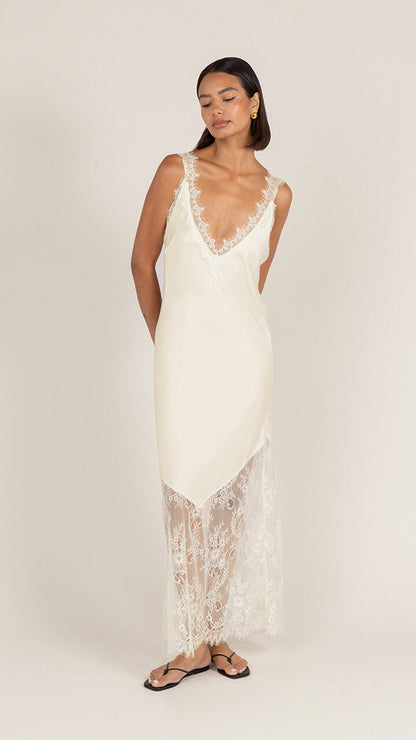 Solange Slip Dress - Butter Yellow