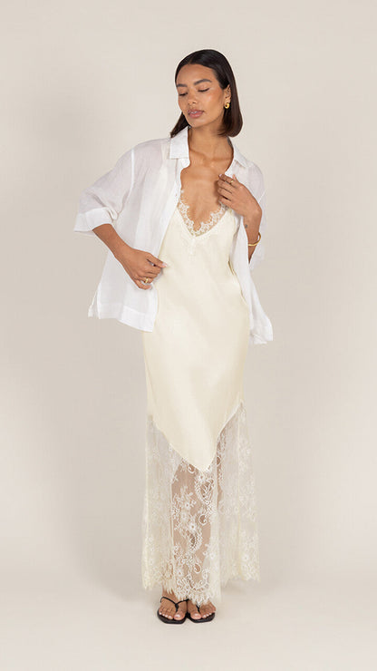 Solange Slip Dress - Butter Yellow