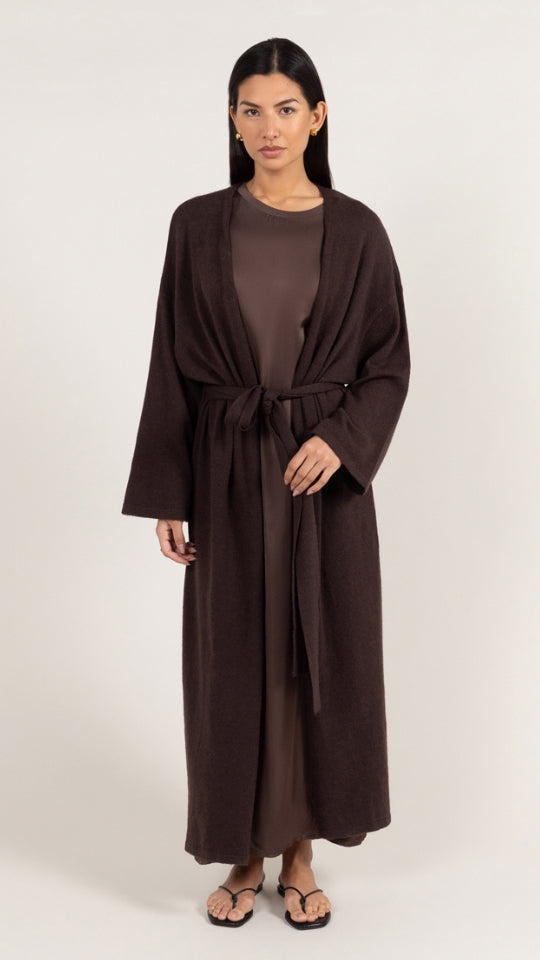 Sierra Long Cardigan - Espresso