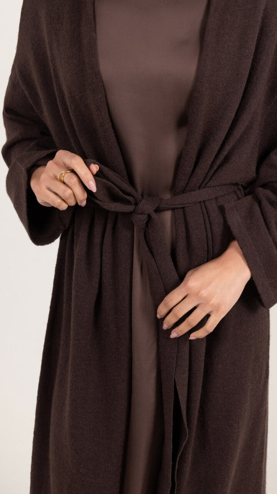 Sierra Long Cardigan - Espresso