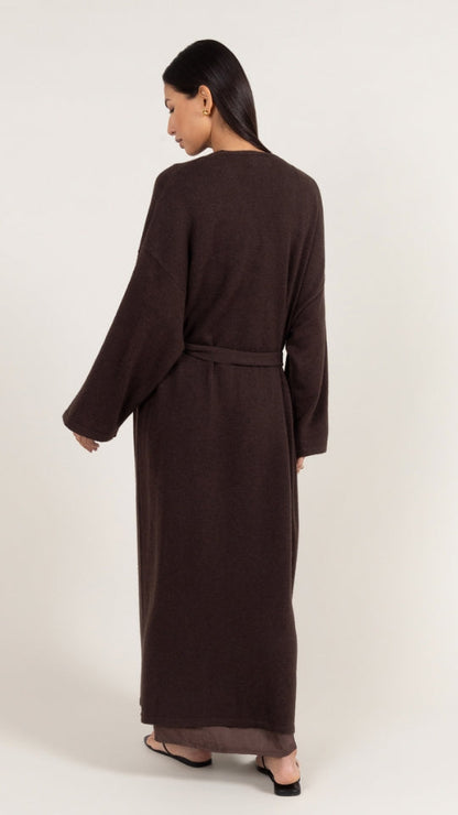 Sierra Long Cardigan - Espresso