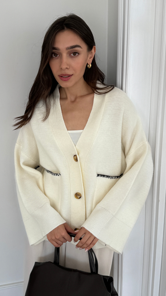 Kassie Cardigan - Ivory