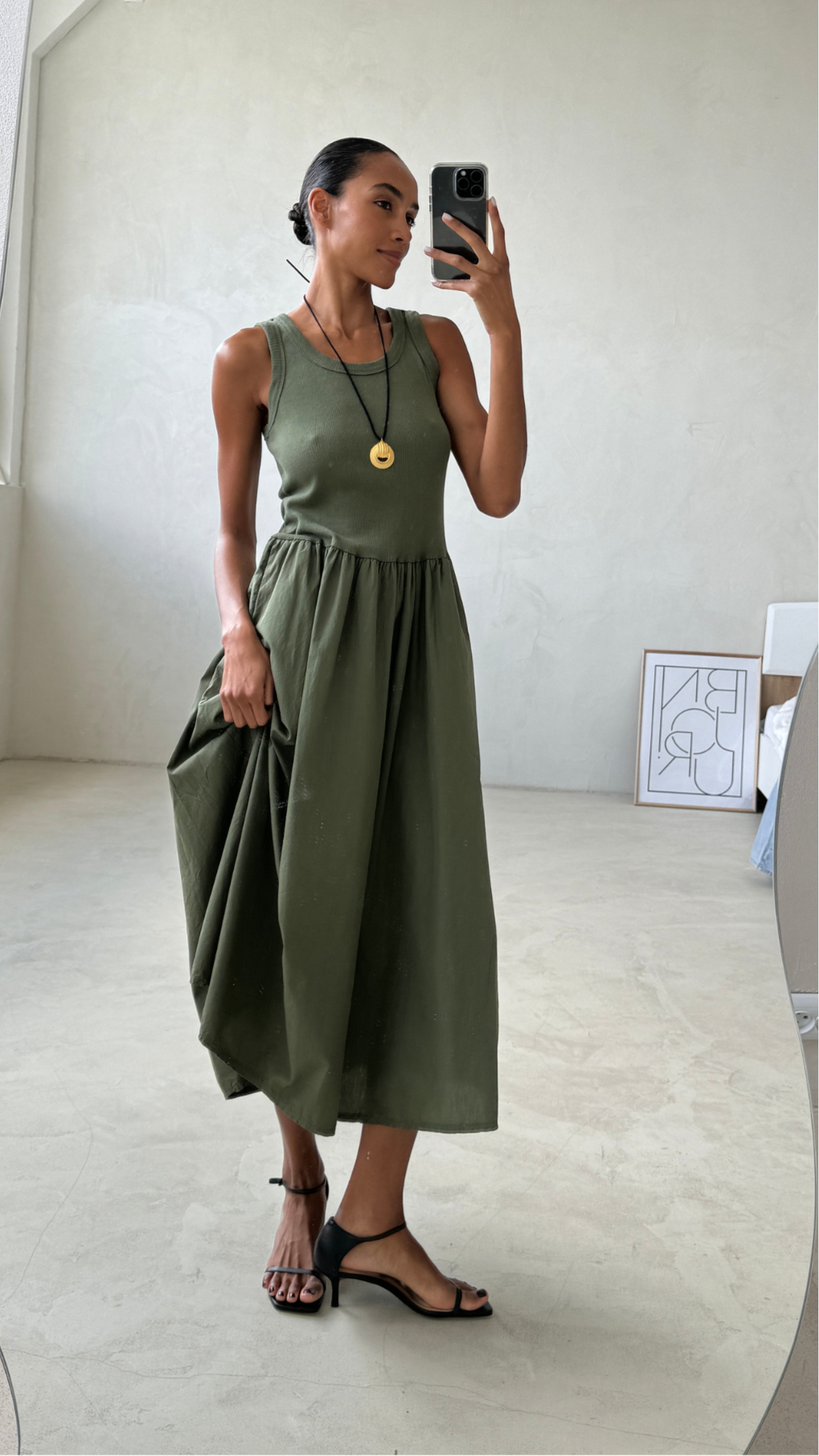 Marnie Dress - Khaki