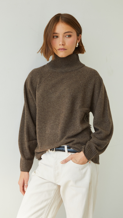 Cian Cashmere Sweater - Bark