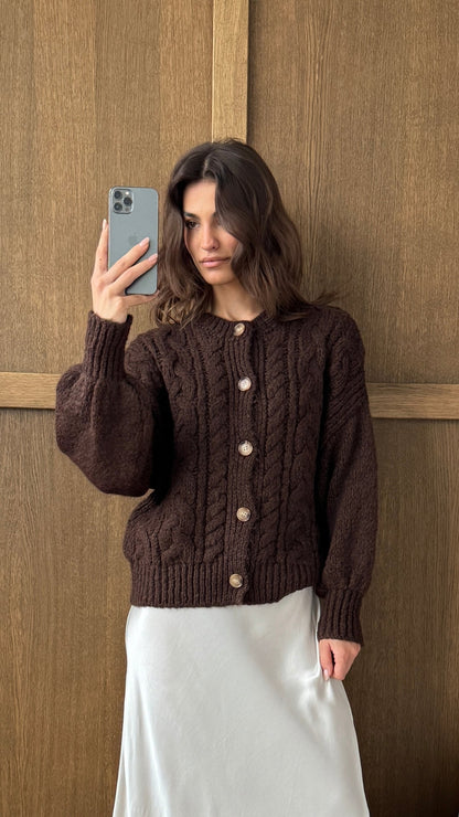 Evie Cardigan - Cocoa