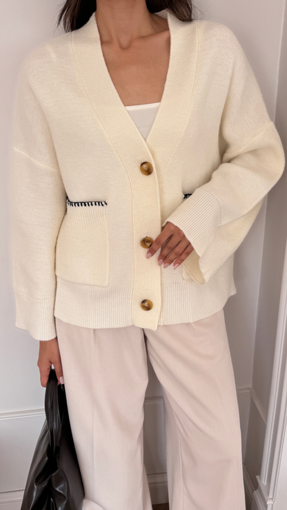 Kassie Cardigan - Ivory