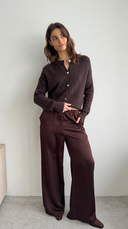 Reyna Cardigan - Dark Espresso