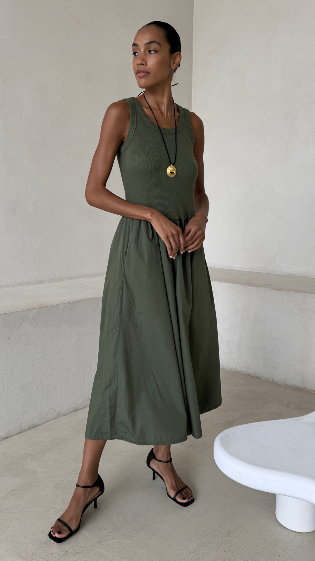 Marnie Dress - Khaki