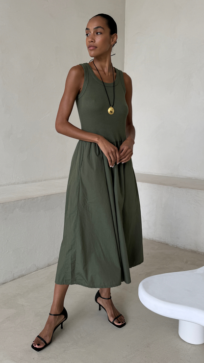 Marnie Dress - Khaki