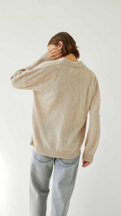 Caprice Cashmere Sweater - Oat