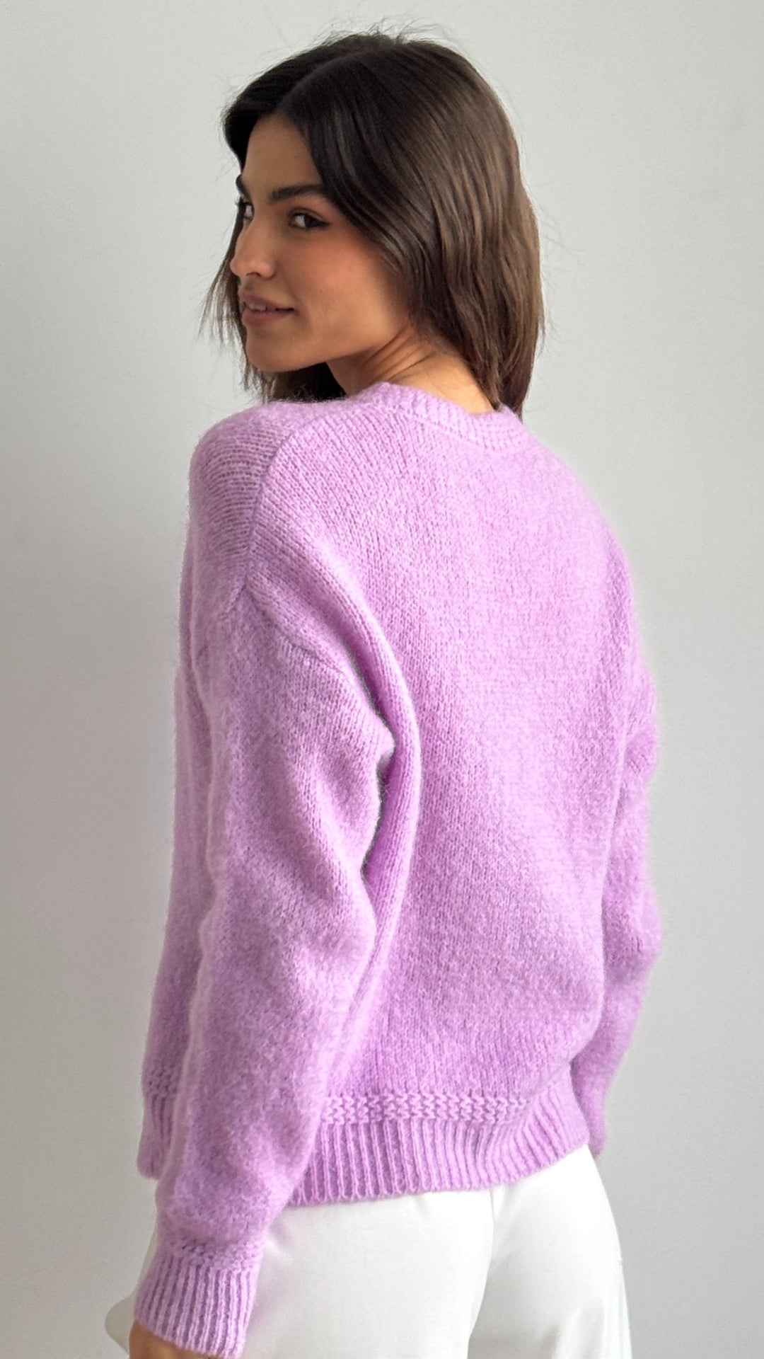Reyna Cardigan - Lilac