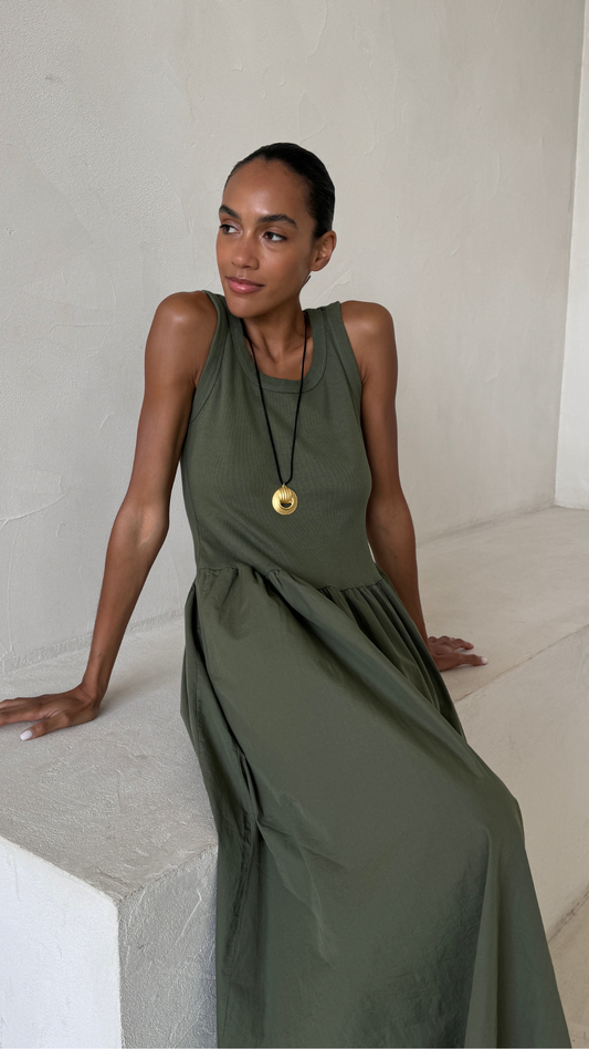 Marnie Dress - Khaki