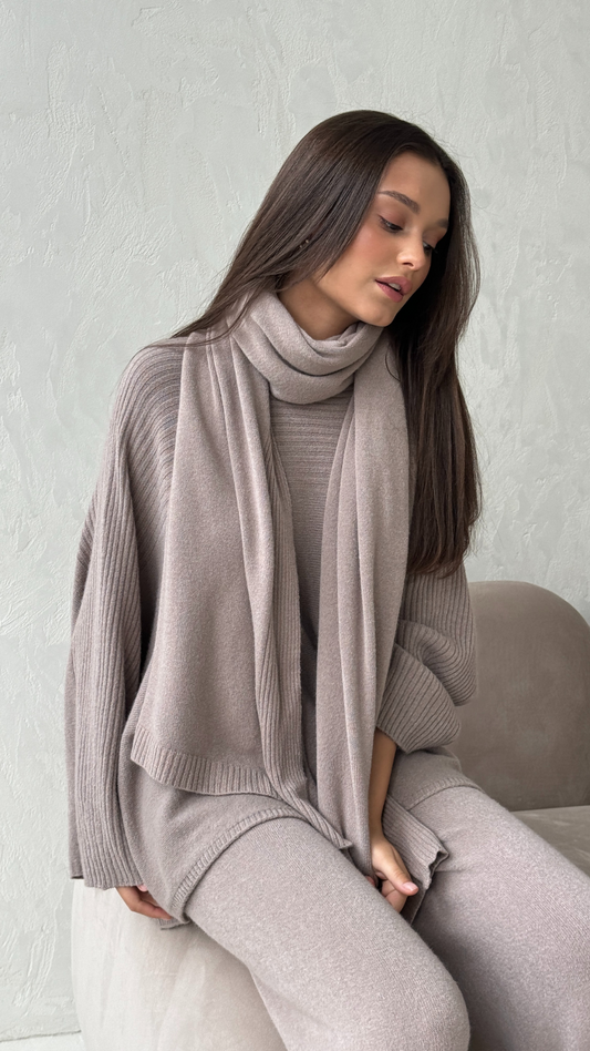 Cora Wrap Scarf - Smoke
