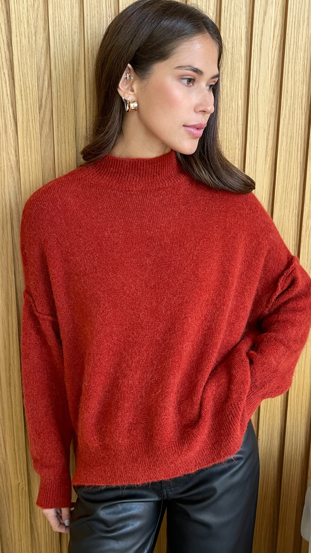 Josie Sweater - Cherry