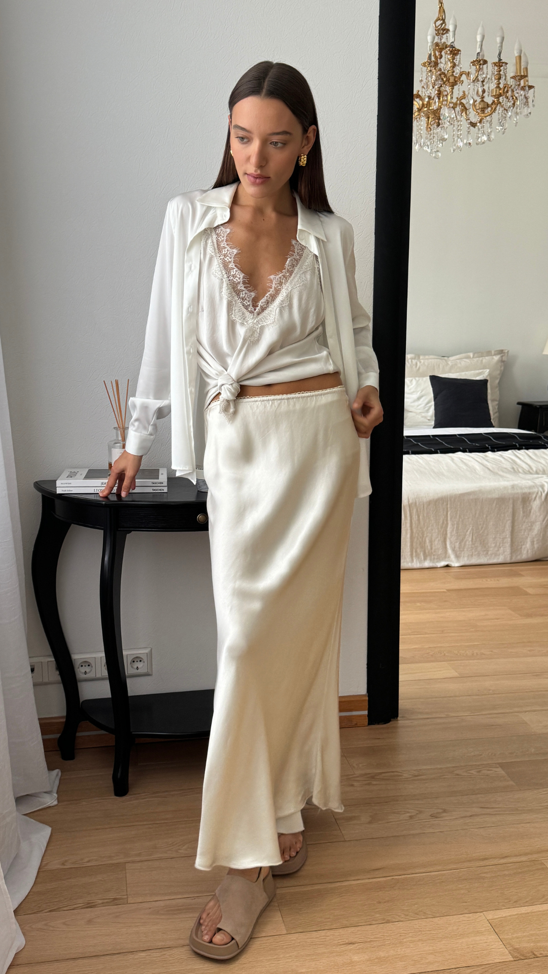 Sasha Skirt - Oyster