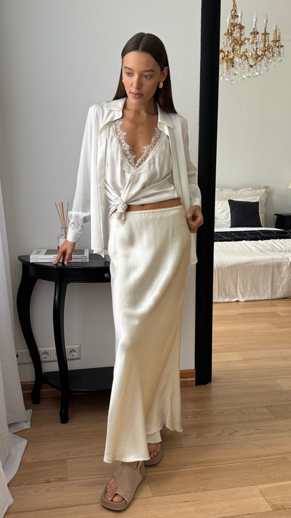 Sasha Skirt - Oyster