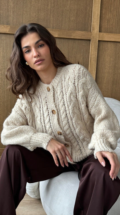 Evie Cardigan - Ivory
