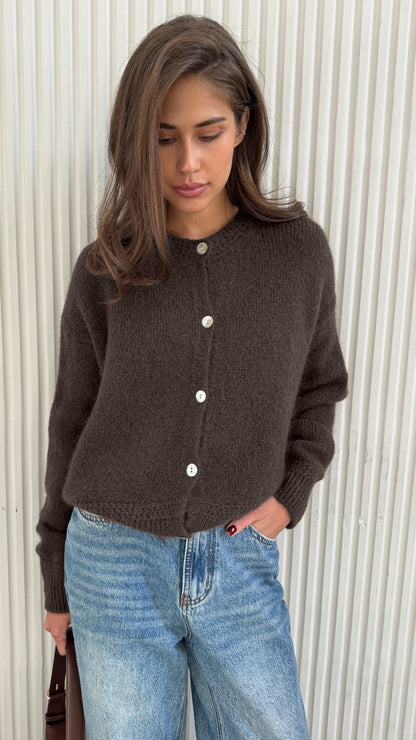 Reyna Cardigan - Dark Espresso