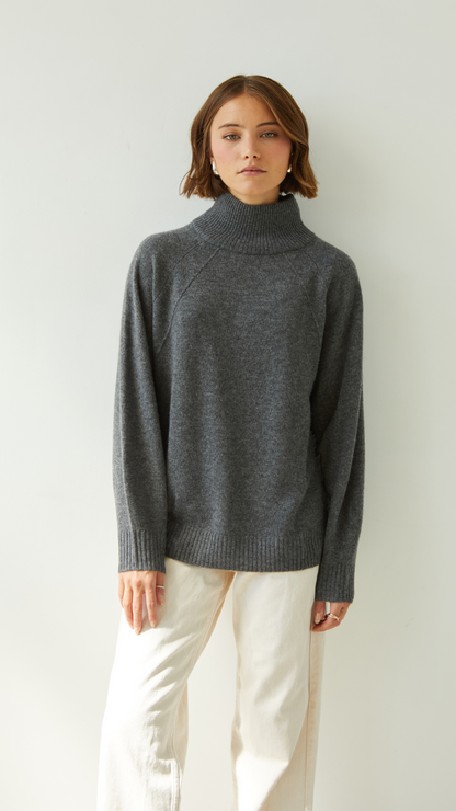 Cian Cashmere Sweater - Anthracite