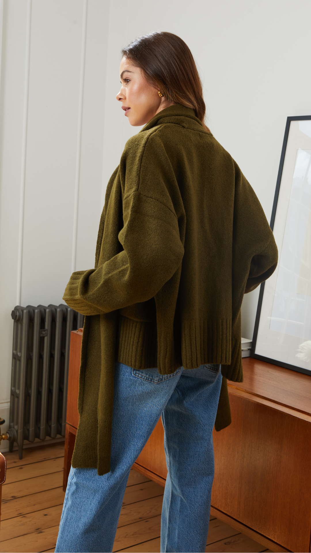 Harper Cardigan - Army