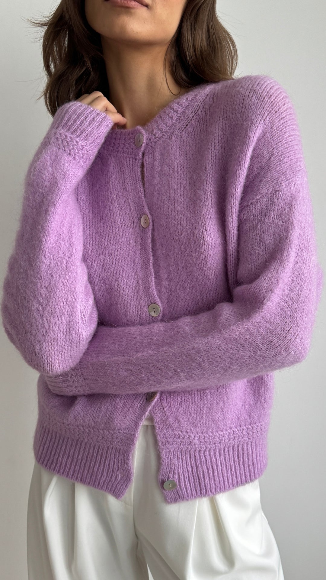 Reyna Cardigan - Lilac