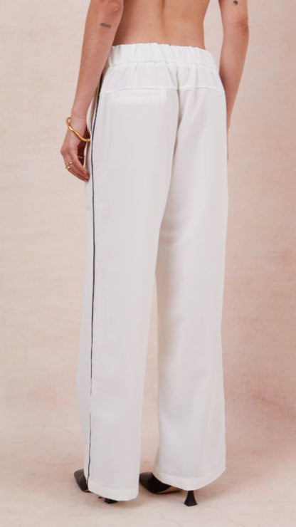 Kim Crepe Trousers - White
