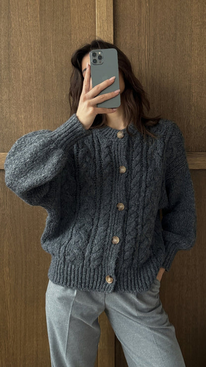 Evie Cardigan - Anthracite
