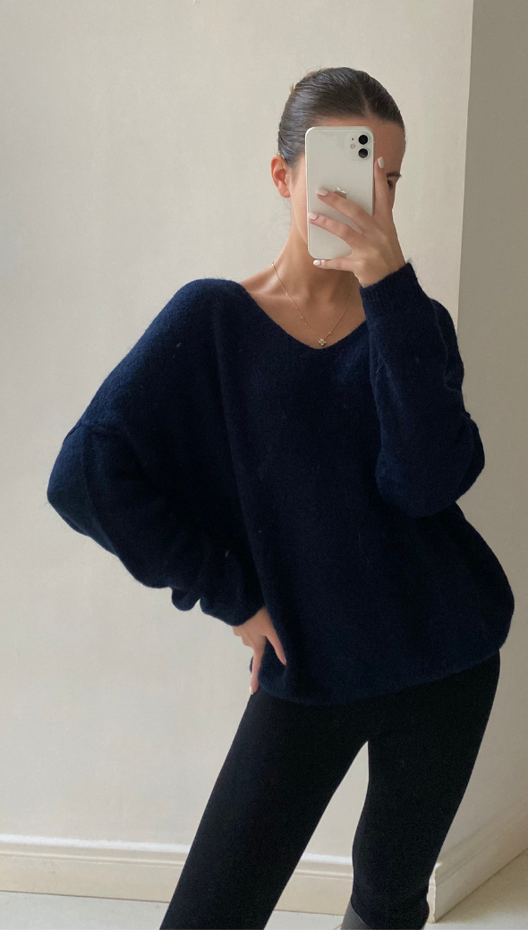 Hailey Sweater - Navy