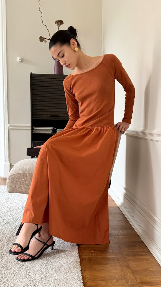 Orla Dress - Terracotta