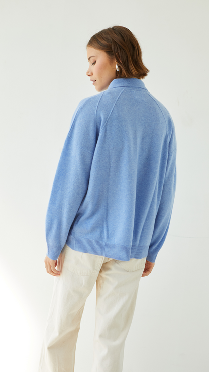 Caprice Cashmere Sweater - Sky Blue