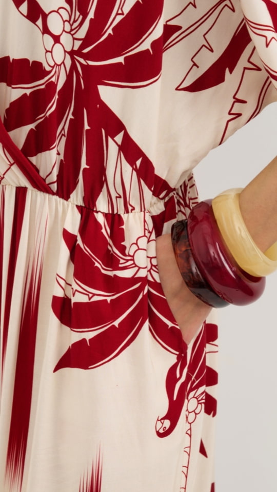 Molly Printed Jumpsuit -  Palm Print