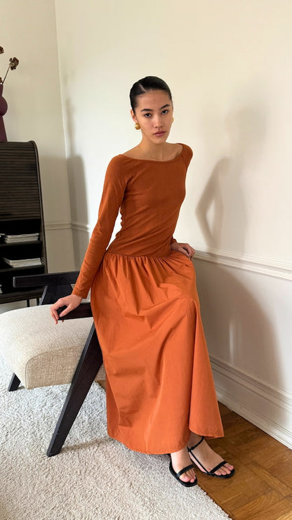 Orla Dress - Terracotta