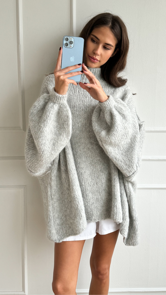 Layla Sweater - Light Grey