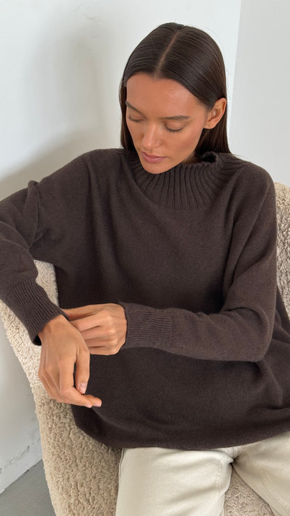 Alma Sweater - Dark Espresso