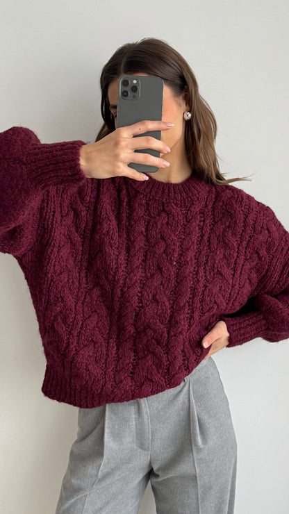 Mara Sweater - Bordeaux