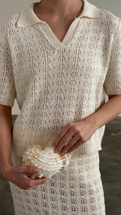 Lyla Crochet Set - Ecru