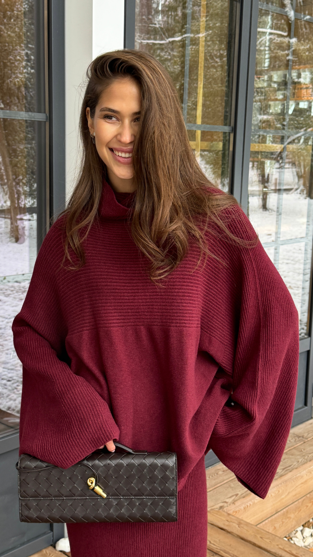 Amelie Sweater - Dark Cherry