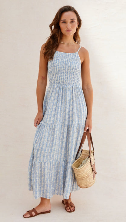 Zoya Dress - Sky Print