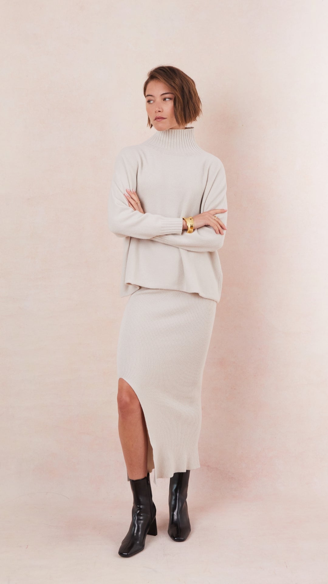 Adina Pencil Skirt - Ivory