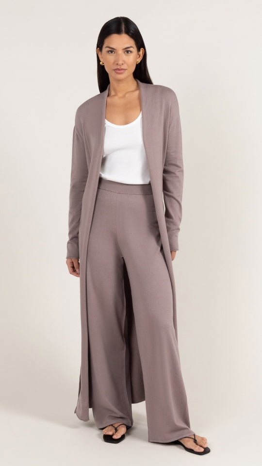 Sofia Knit Trousers - Mink