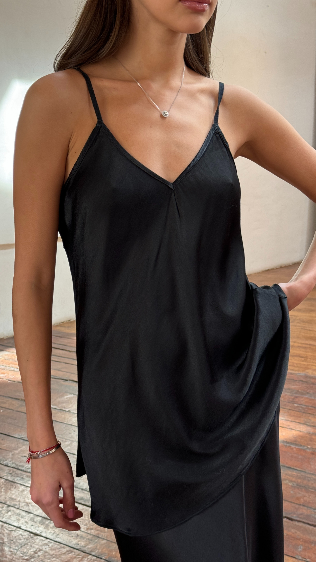 Sasha Satin Set - Black