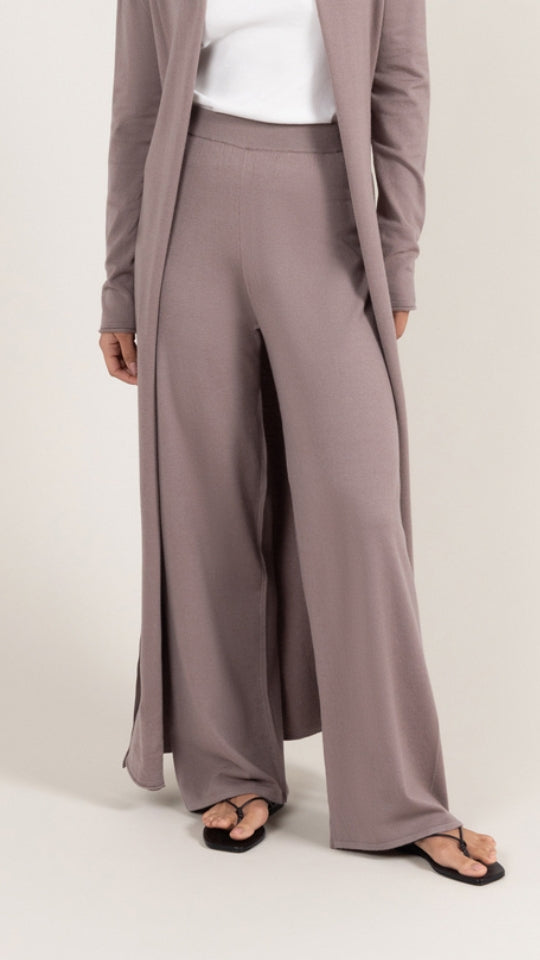 Sofia Knit Trousers - Mink